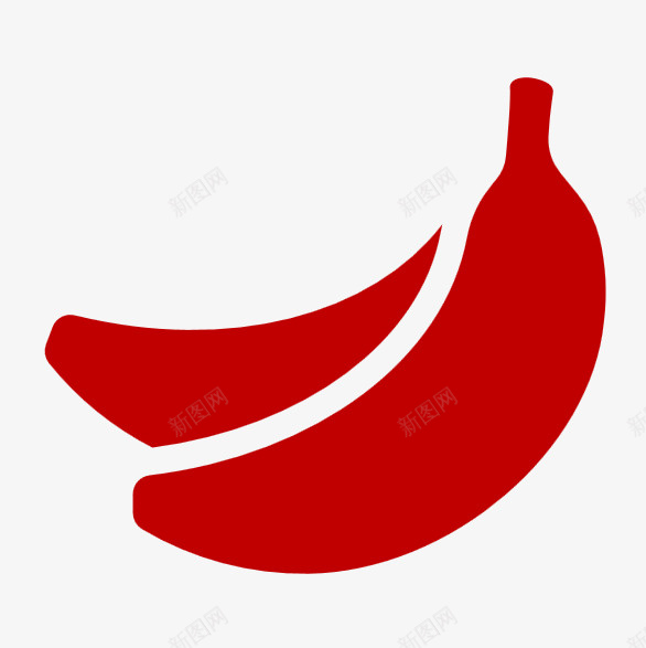 红色的香蕉png免抠素材_新图网 https://ixintu.com 红色 香蕉 美味 好吃