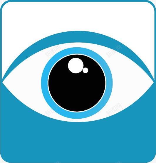 大眼睛的图标png免抠素材_新图网 https://ixintu.com 眼睛 logo 正 亮睛睛