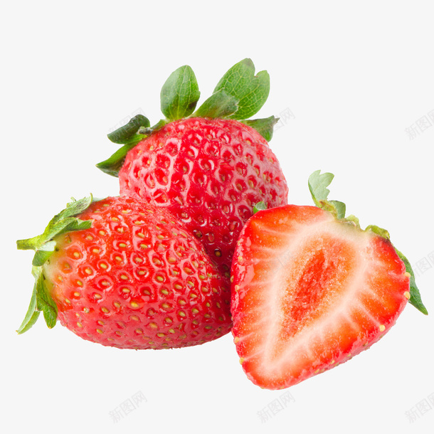 草莓色泽均匀png免抠素材_新图网 https://ixintu.com 草莓 装饰 背景 元素