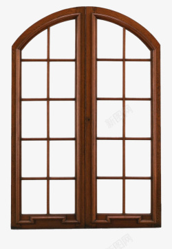 木质窗户窗框手绘立体素材