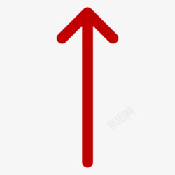 几何体方向图标红色的箭头高清图片