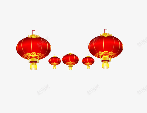 灯笼新年灯笼中秋国庆等节日灯笼png免抠素材_新图网 https://ixintu.com 灯笼 新年灯笼 中秋节日 元旦