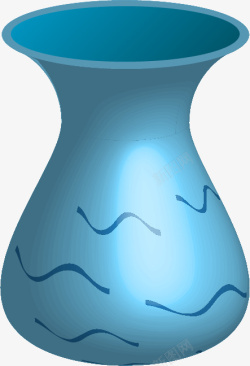 立体花瓶透明元素素材