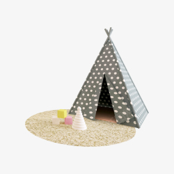 圆形地毯设计儿童帐篷室内帐篷室外帐篷地毯玩具圆形地毯高清图片