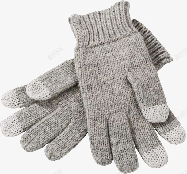 灰色手套一双png免抠素材_新图网 https://ixintu.com 手套 一双 冬季用的 两只
