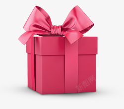 手绘粉色礼物盒礼物盒子礼盒粉色高清图片
