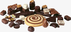 甜品集合巧克力甜品集合高清图片