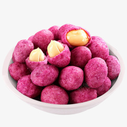 紫薯花生小零食素材
