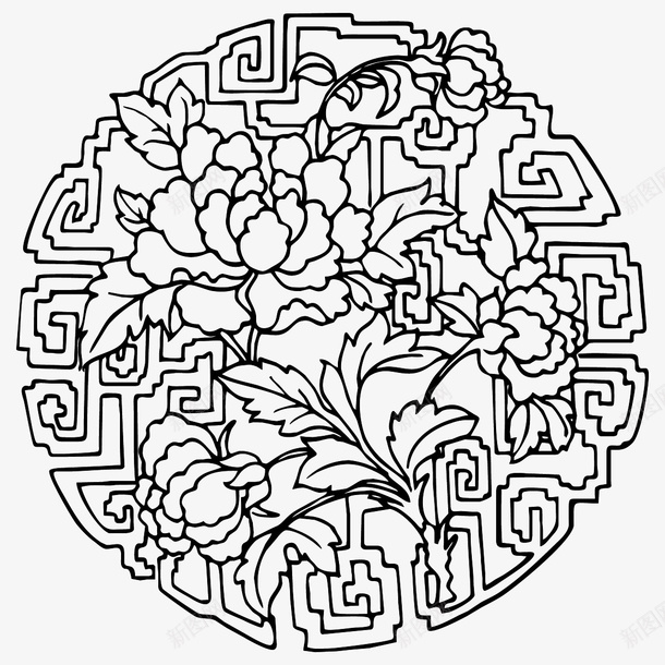 花纹圆形传统图案ai免抠素材_新图网 https://ixintu.com AI格式 AI符号 中国传统 传统图案 古典花纹 圆形 花纹