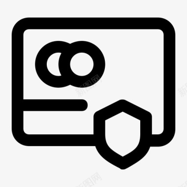 安全信用卡信用卡钱图标