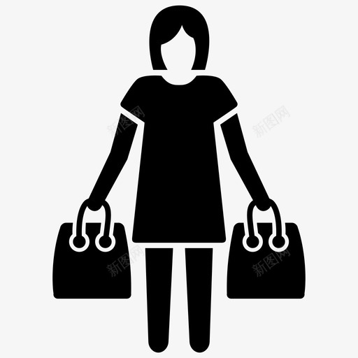 购物狂时尚购物者svg_新图网 https://ixintu.com 购物 时尚 购物者 女人 套装