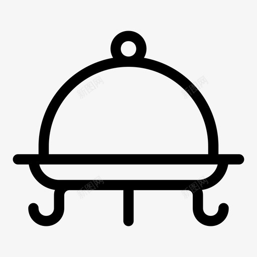 餐具盖盘svg_新图网 https://ixintu.com 餐具 盖盘 食物 餐厅 托盘 厨房