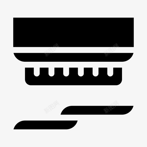 烟雾探测器火灾传感器svg_新图网 https://ixintu.com 烟雾 探测器 火灾 传感器 紧急 情况 填充