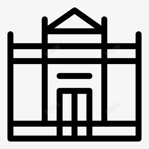 博物馆银行古典svg_新图网 https://ixintu.com 银行 博物馆 古典 寺庙 城市