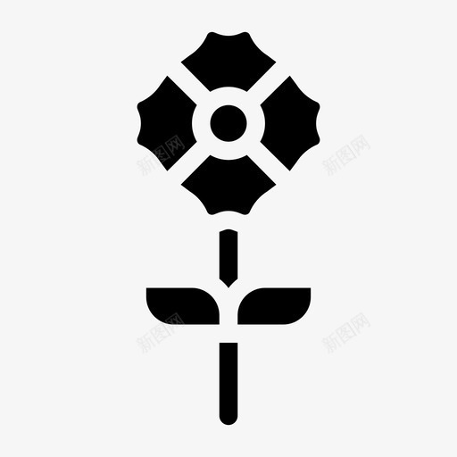 罂粟花花自然svg_新图网 https://ixintu.com 花花 罂粟 自然 花瓣 填充