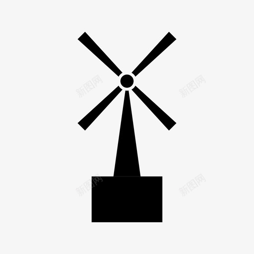 风车能源生产能源svg_新图网 https://ixintu.com 能源 风车 生产