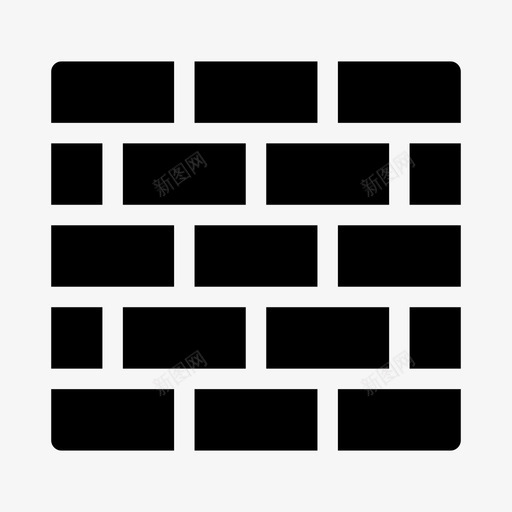 砖石砖块防火墙svg_新图网 https://ixintu.com 砖块 砖石 防火墙 不动产 填充