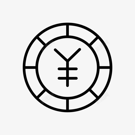 日元硬币货币金融svg_新图网 https://ixintu.com 日元 硬币 货币 金融 图标