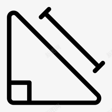 教育数学直角三角形图标