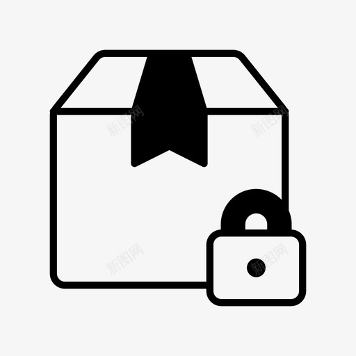 包装物流挂锁svg_新图网 https://ixintu.com 包装 包装物 物流 挂锁
