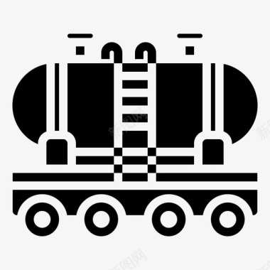 油罐车火车运输图标