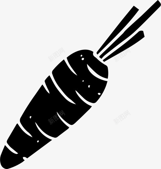 胡萝卜食物手绘svg_新图网 https://ixintu.com 食物 手绘 胡萝卜 健康 蔬菜 图标