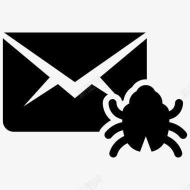 电子邮件病毒恶意软件特洛伊木马图标