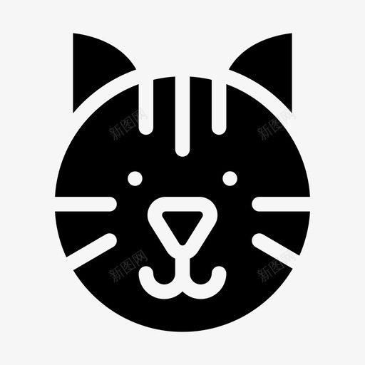 猫品种家养svg_新图网 https://ixintu.com 品种 家养 小猫 宠物 杂项 填充