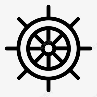 舵船航行图标