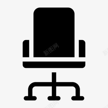 采购产品椅子办公椅家具图标