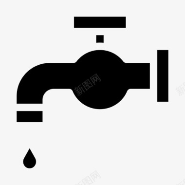 水龙头滴水器水管工图标