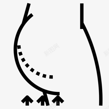 臀部脂肪团整形外科图标