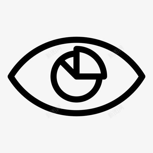 分析眼睛饼图svg_新图网 https://ixintu.com 可见 分析 眼睛 饼图 视图 经济