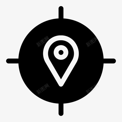 位置品牌十字准线svg_新图网 https://ixintu.com 位置 品牌 十字 准线 定位 目标 填充