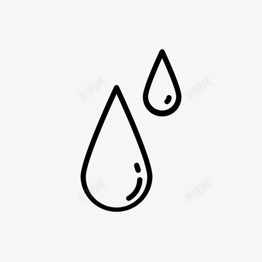 水滴元素svg_新图网 https://ixintu.com 水滴 滴滴 元素 雨湿 图标