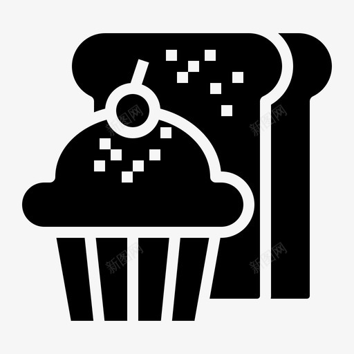 面包房蛋糕杯子svg_新图网 https://ixintu.com 面包房 蛋糕 杯子 松饼 咖啡 固体