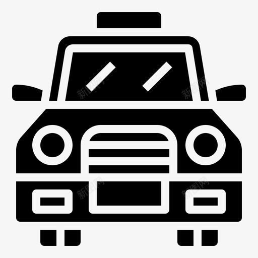 出租车汽车交通工具svg_新图网 https://ixintu.com 出租车 汽车 交通工具 广告 符号