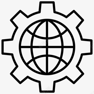 互联网cog网络图标