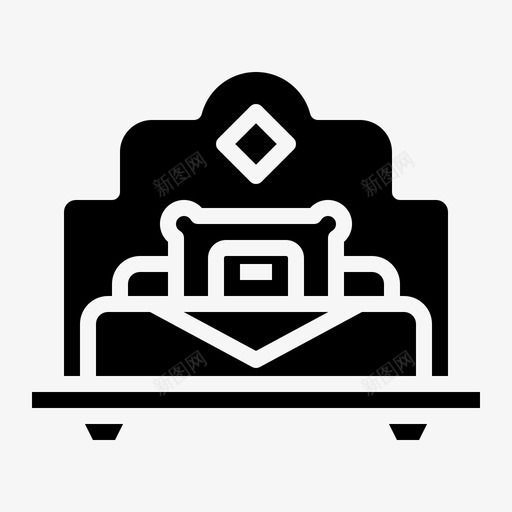 单人床卧室舒适svg_新图网 https://ixintu.com 单人床 卧室 舒适 酒店 睡眠