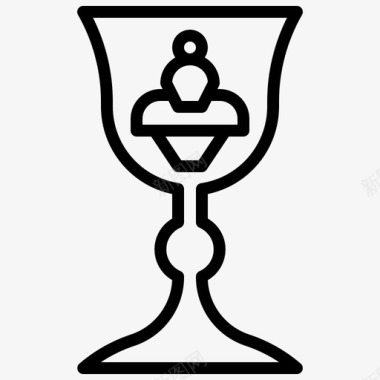 圣杯基督教圣餐图标