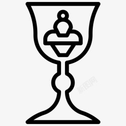君主制圣杯基督教圣餐高清图片