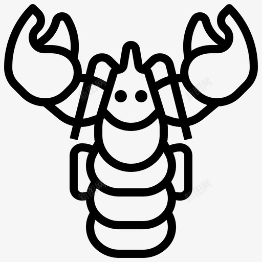 龙虾螃蟹食物svg_新图网 https://ixintu.com 龙虾 螃蟹 食物 美食 餐厅 海鲜