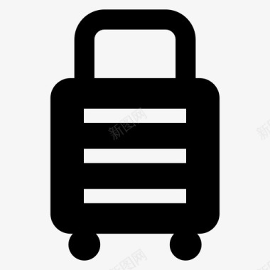 行李商务旅行手提箱图标