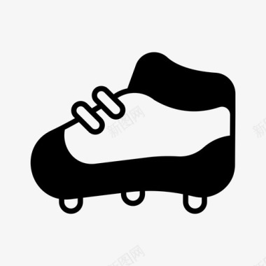 足球鞋鞋钉运动鞋图标