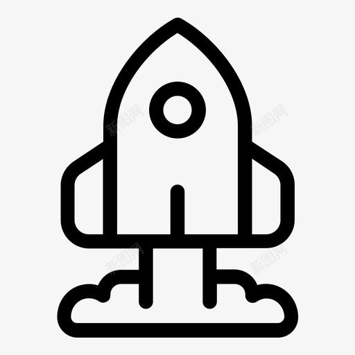 启动发射火箭svg_新图网 https://ixintu.com 火箭 发射 启动 飞船 宇宙飞船 发射成功