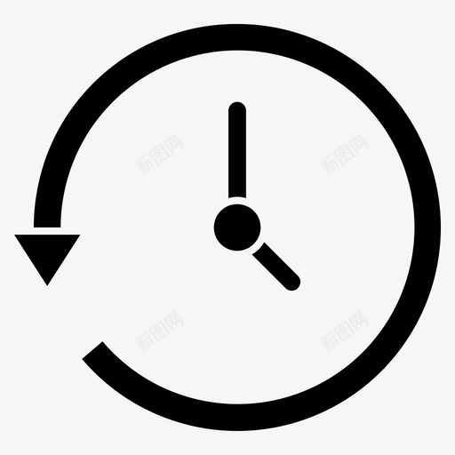 时间箭头顺时针刷新svg_新图网 https://ixintu.com 时间 箭头 顺时针 刷新 续订 计时器 杂项
