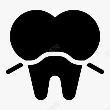 牙线牙科牙医图标