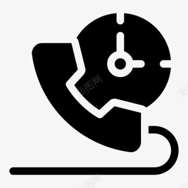 客户服务电话接收器电话图标