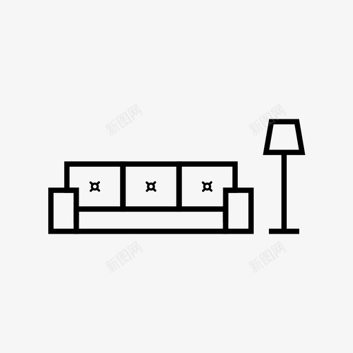 客厅沙发室内灯具svg_新图网 https://ixintu.com 客厅 沙发 室内 灯具 室内设计