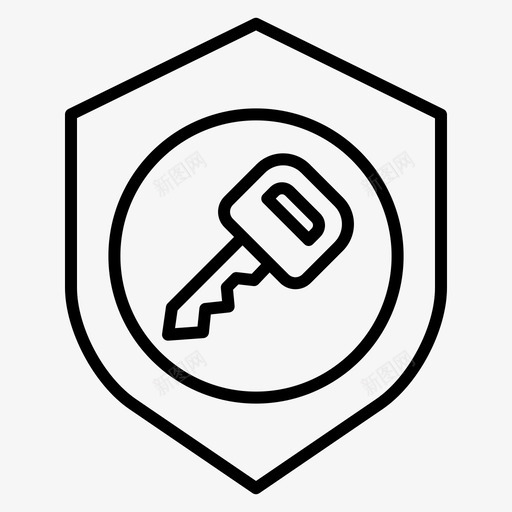 钥匙防护罩网络svg_新图网 https://ixintu.com 钥匙 防护罩 网络